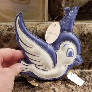 DISNEY PRINCESS SNOW WHITE BLUE BIRD COIN PURSE